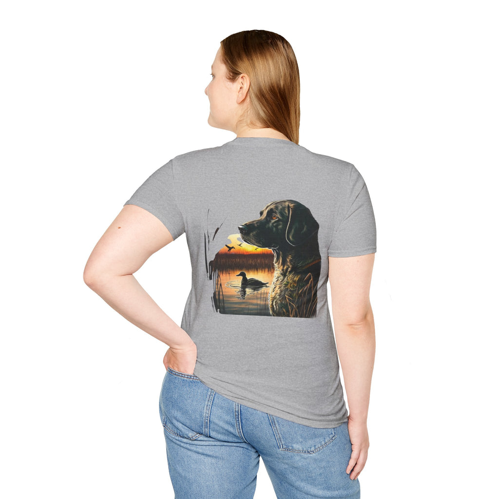 Duck Hunting Retriever T-Shirt — Labrador Sunset Duck Hunt Tee