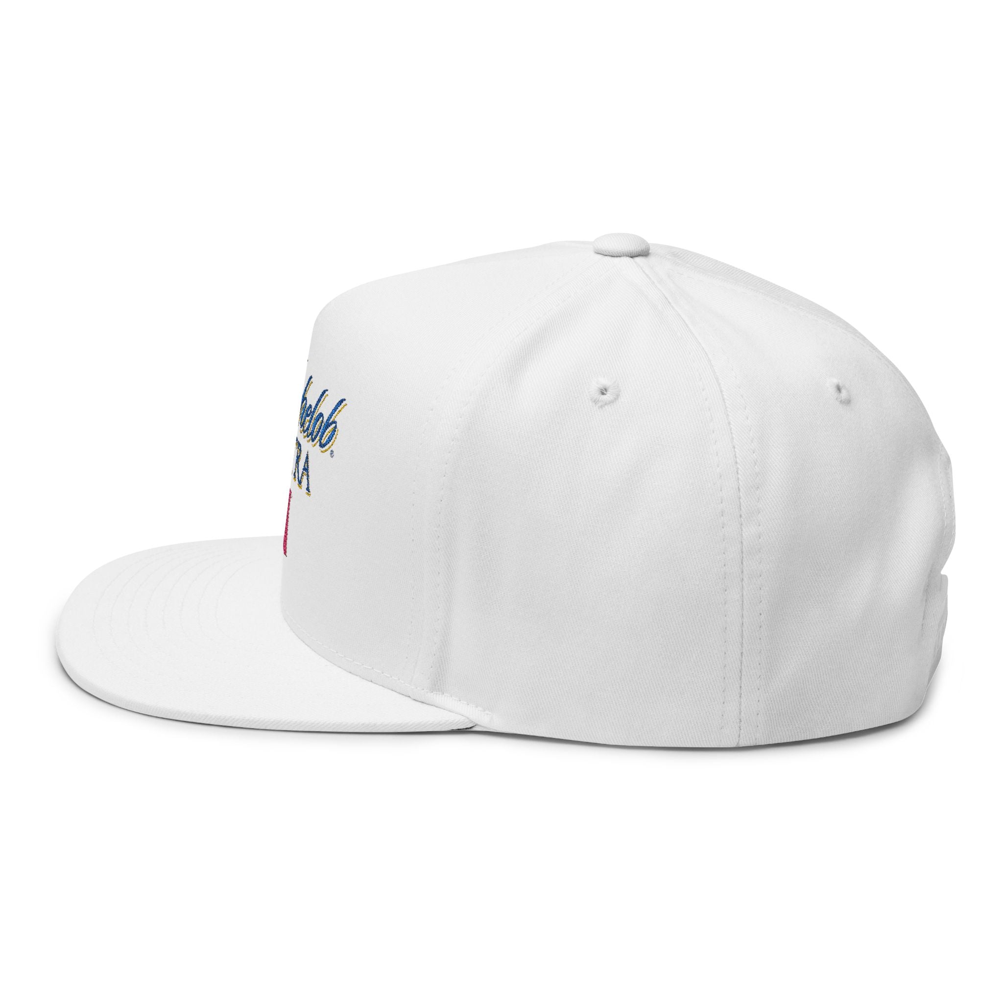 Embroidered Michelob Ultra Flat Bill Cap — Classic Script Logo Snapback