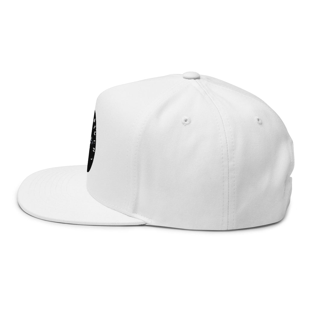 Flat Bill Cap — Whiskey River Embroidered Bee Patch Snapback