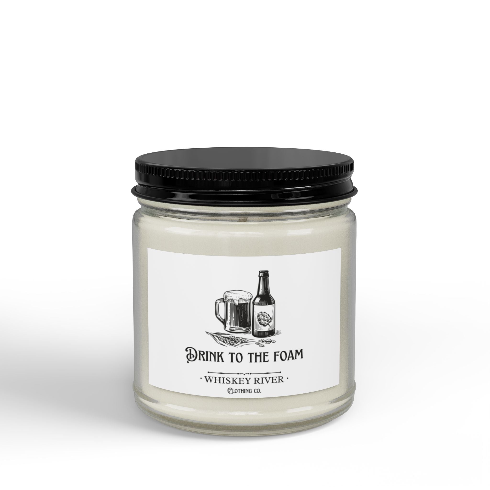 Scented Soy Candles with Black Lid, (4 and 9oz)