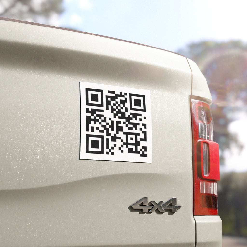 QR Code Car Magnet — Custom Scanable Vehicle Decal