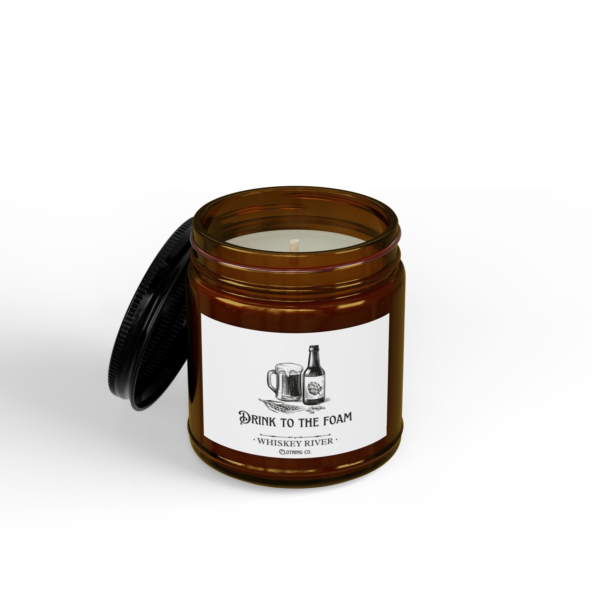 Scented Soy Candles with Black Lid, (4 and 9oz)