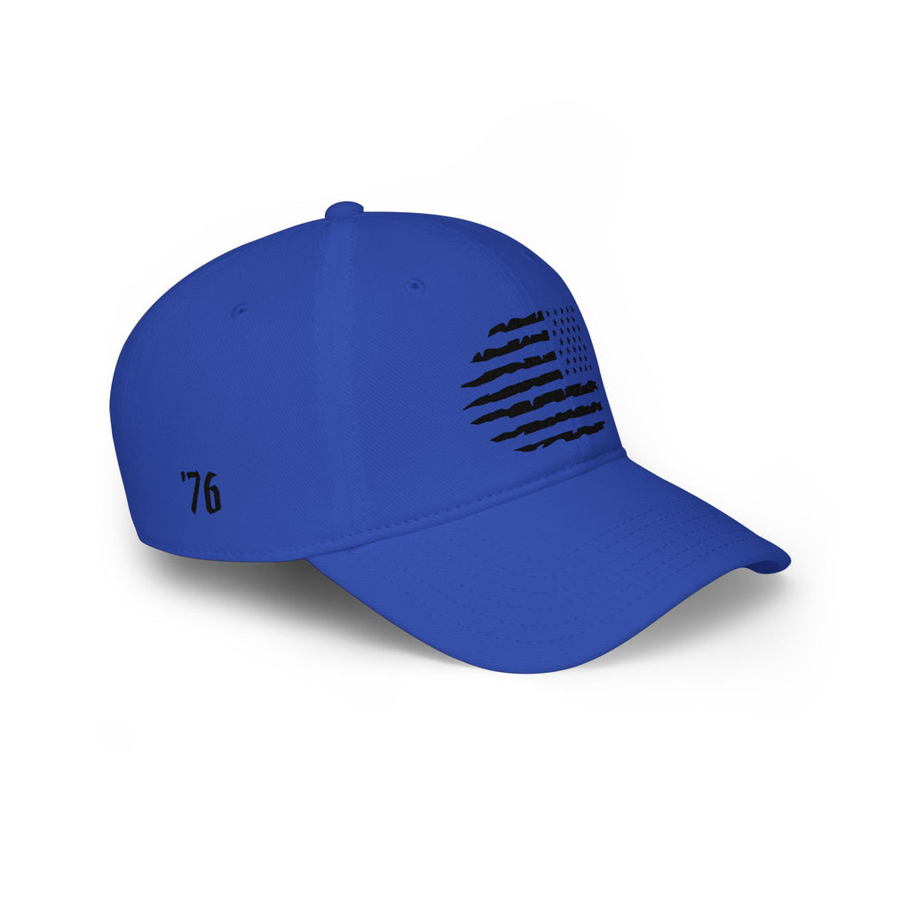 Distressed American Flag Low Profile Baseball Cap